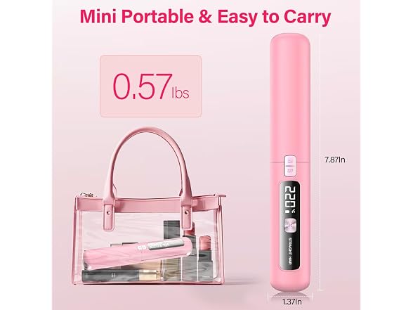 Prettrans Cordless Hair Straightener