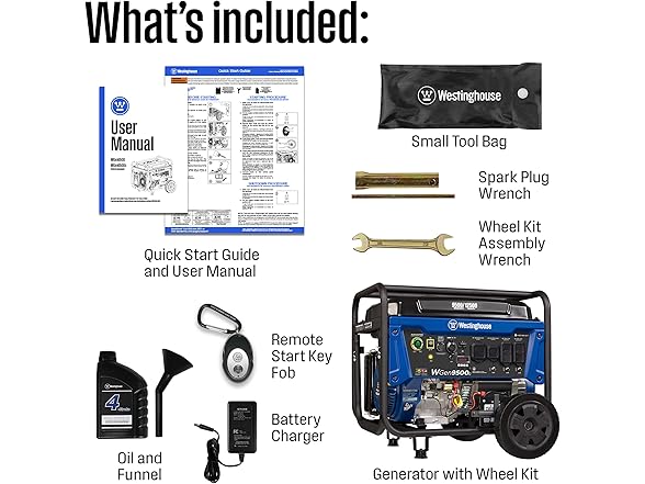 Westinghouse 12500 Peak Watt Home Backup Portable Generator