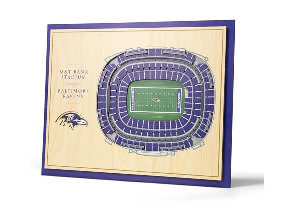BALTIMORE RAVENS 5Layer StadiumViews 3D Wall Art