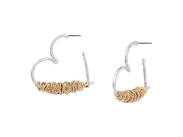 Robert Lee Morris Women's Heart Medium Earrings