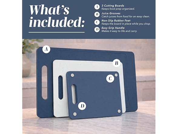 Non-Slip Cutting Board Set