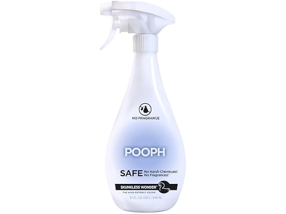 POOPH Skunk Odor Eliminator Spray 32 oz Unscented