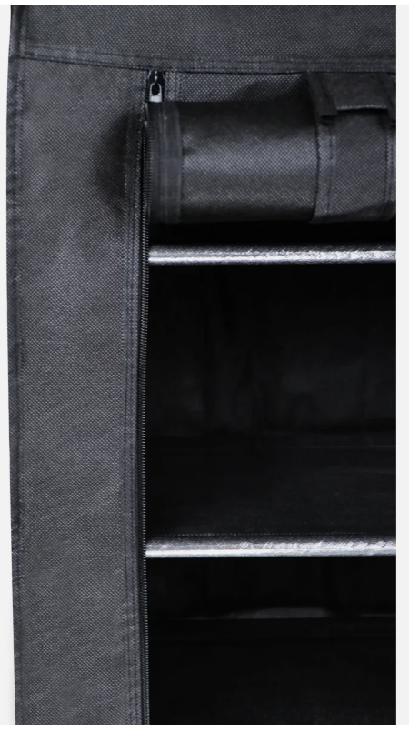 J&V Textiles 682-BK 4 Tier Shoe Rack with Side Pocket - Gallery 10