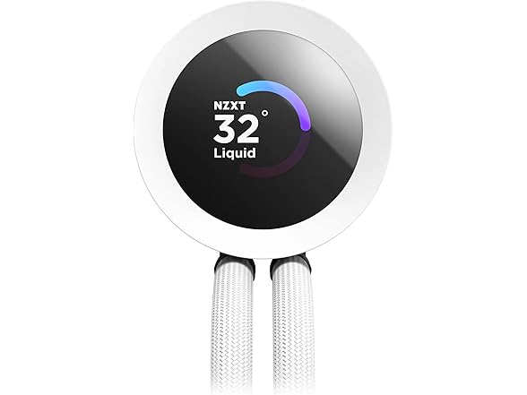 NZXT Kraken Plus 240 RGB CPU Liquid Cooler, White