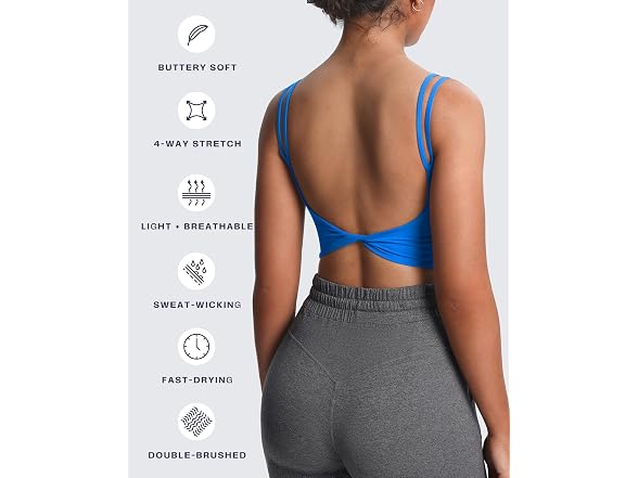 Aoxjox Women (M) Metamorph Twist Back Cami Bra