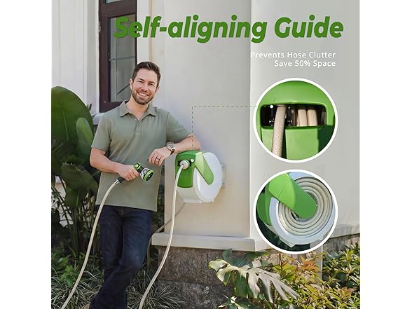 BreezeReel W2058 Garden Hose Reel 50ft