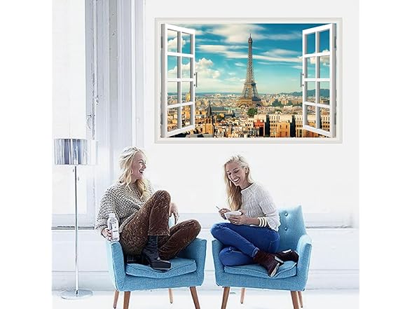 Paris Eiffel Tower Fake Window Sticker