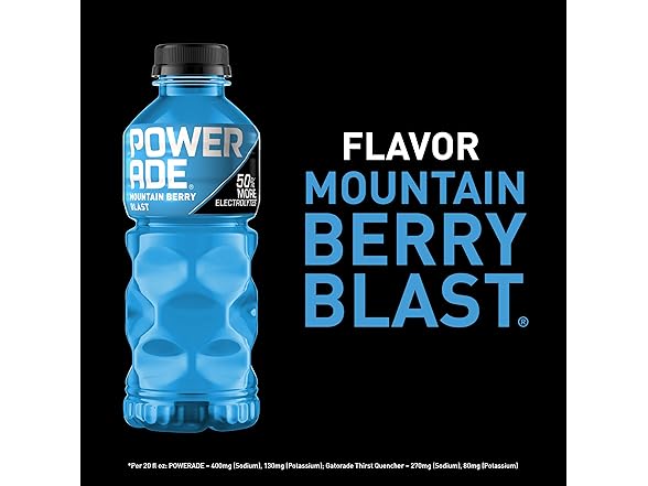 POWERADE Mountain Berry Blast, 20 fl oz, 8 Pack