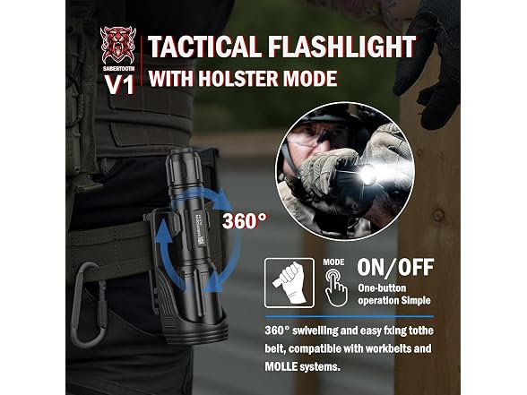 SABERTOOTH Tactical Flashlight