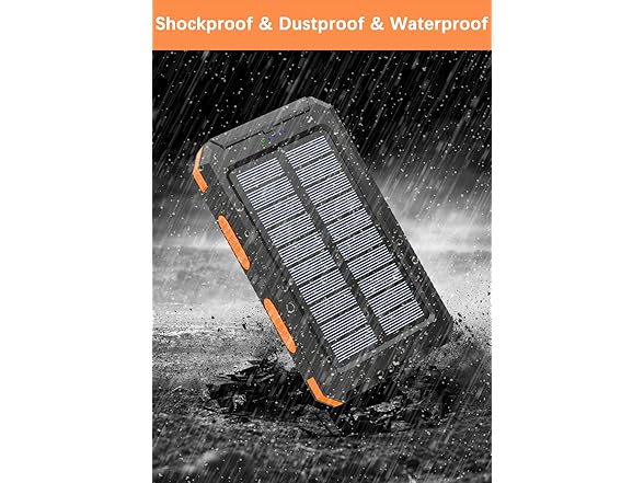 TNEMOAO Solar Charger Power Bank