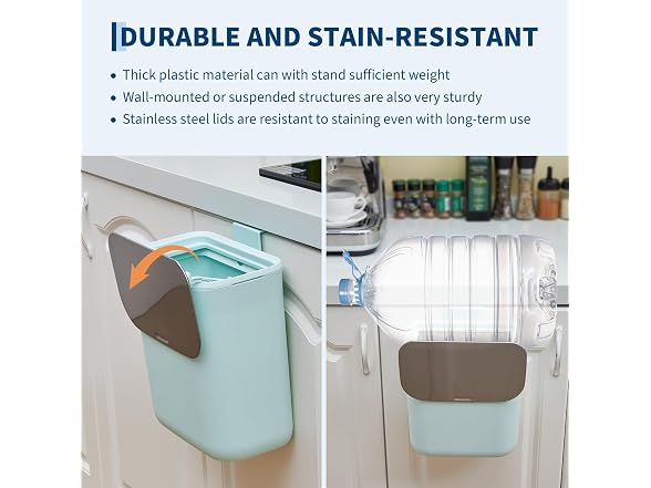 Compost Bin Kitchen for Countertop Green
