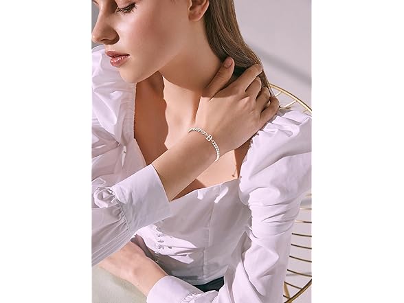 TAGOMEI Silver Initial Bracelets