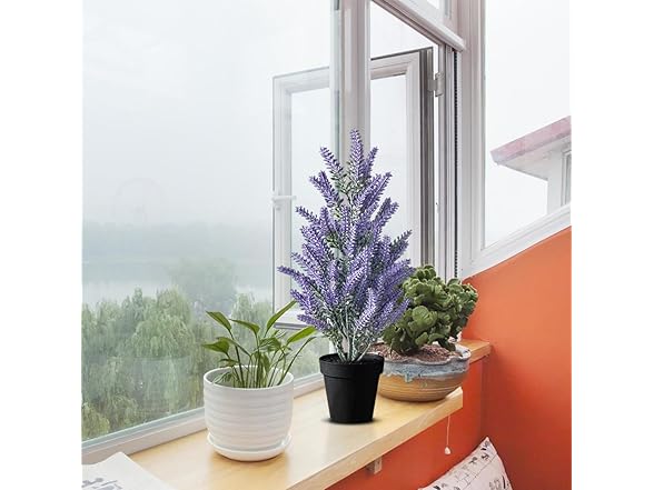 Kmitang Set of 2 Artificial Lavender Plants