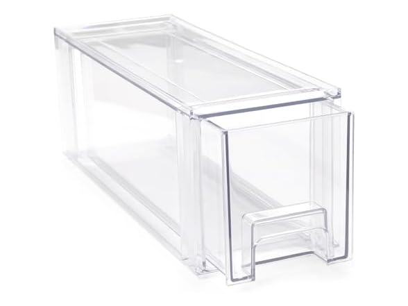 Smart Design Pull-Out Stackable Storage Bin, XS