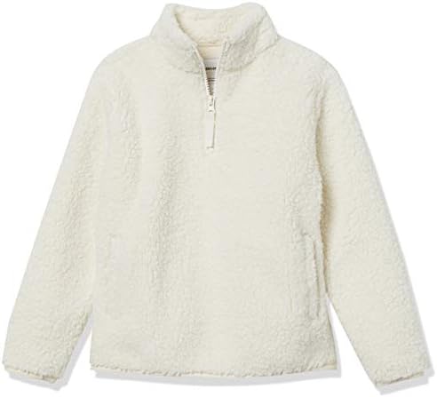 Amazon Essentials Toddler Girls' Sherpa Fleece Quarter-Zip Jacket
