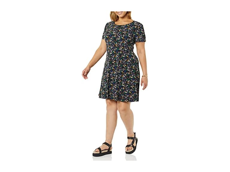 Black, Ditsy Floral