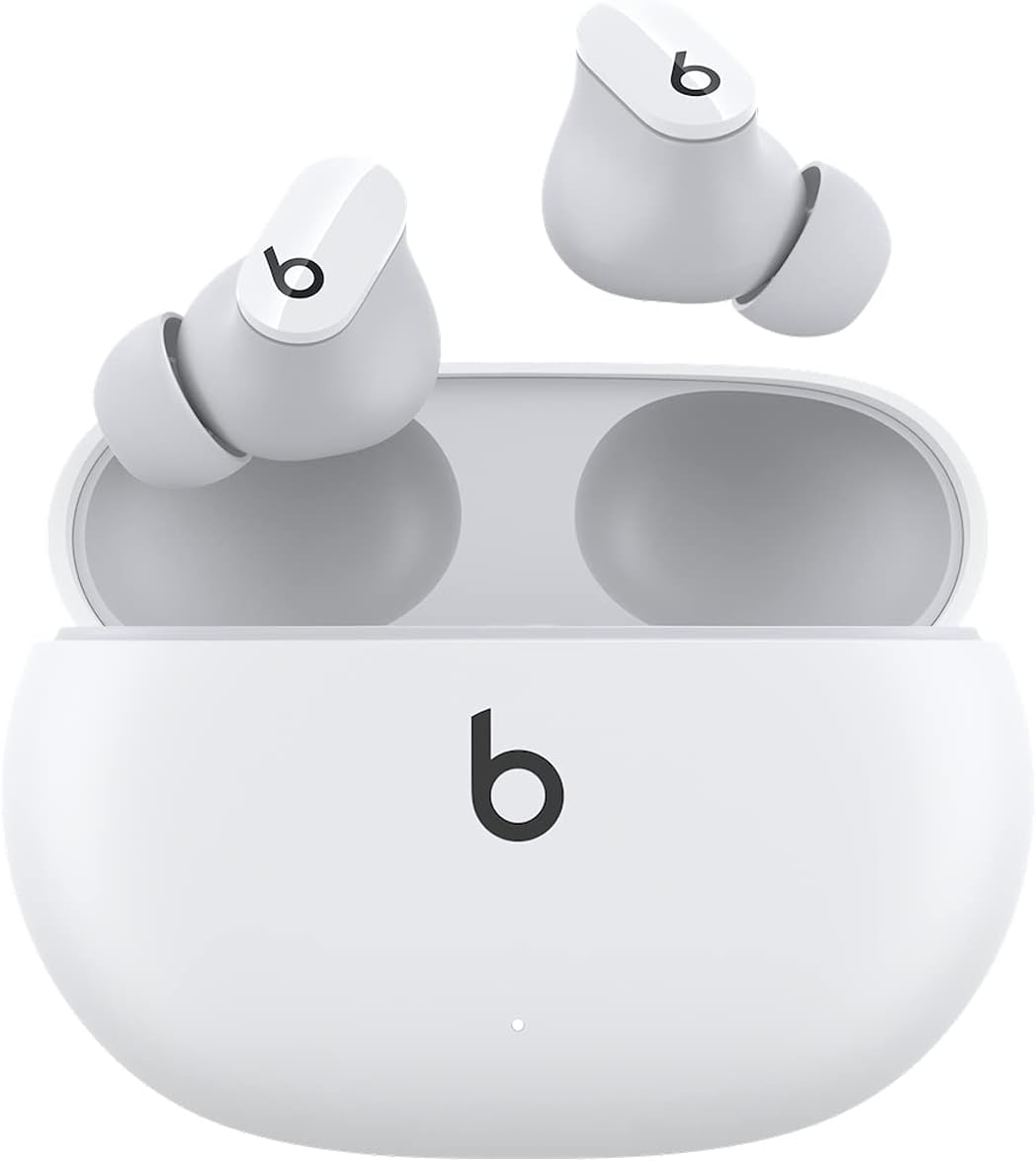 Beats Studio Buds - True Wireless Noise Cancelling Earbuds - Compatible with Apple & Android, Built-in Microphone, IPX4 Rating, Sweat Resistant Earphones, Class 1 Bluetooth Headphones - White (Open Box) - Gallery 2