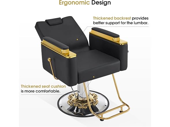 BarberPub Luxurious Barber Chair with