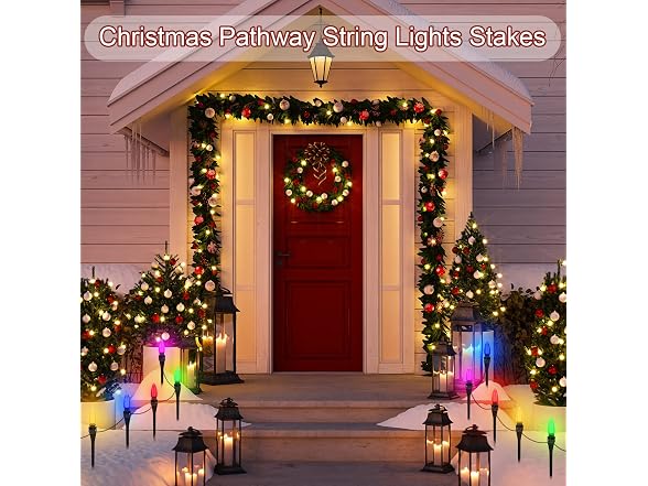 7.5 Inch Christmas Light Stakes, 100 Pcs