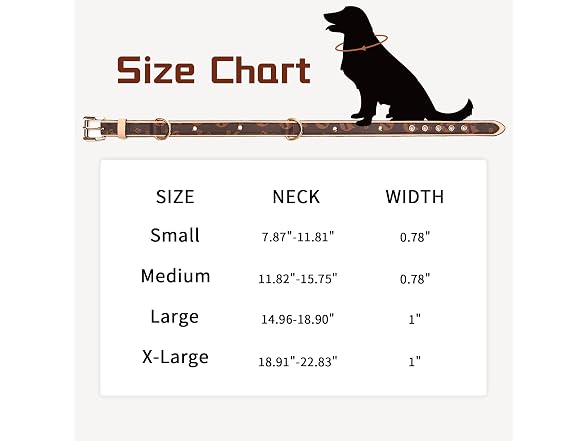 Thankspaw Leather Dog Collar Soft & Durable S