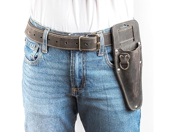 Leather Pruner Sheath Black/Grey