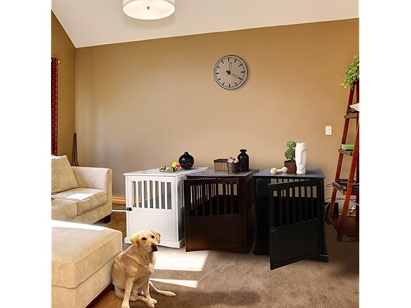 Casual Home Wooden Large Pet Crate, End Table