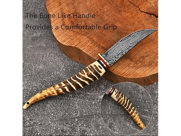 SAN TONG Fixed Blade Hunting Knife 3.7"