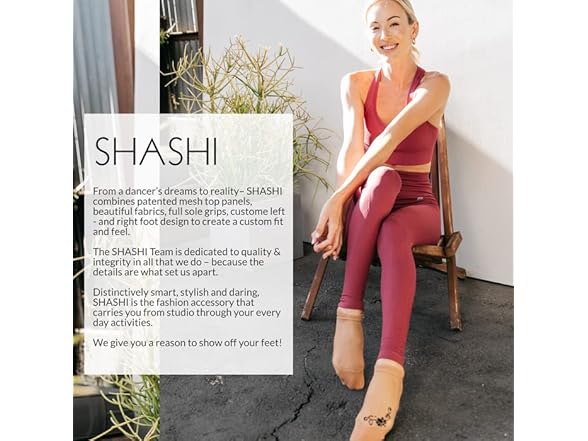 Shashi Black Mesh Non Slip Ergonomic Socks