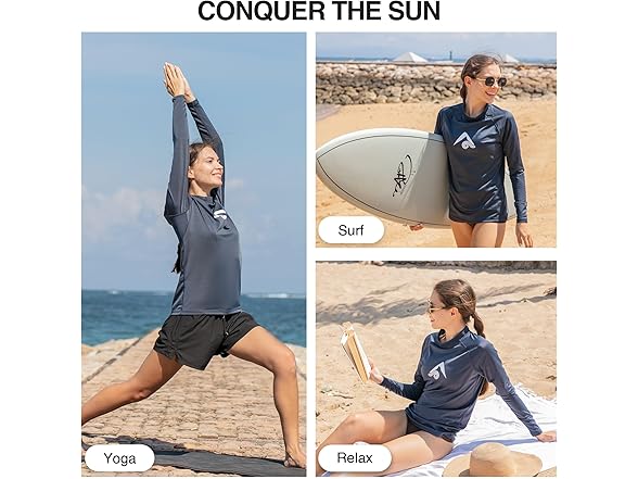 Kanu Surf Wmns Grey Rashguard (L)