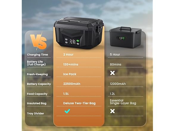 100W Heated Lunch Box for Adults