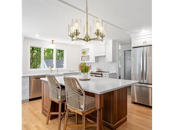 BesLowe B0GTVCTRMS D19.8 Chandelier for Dining Room