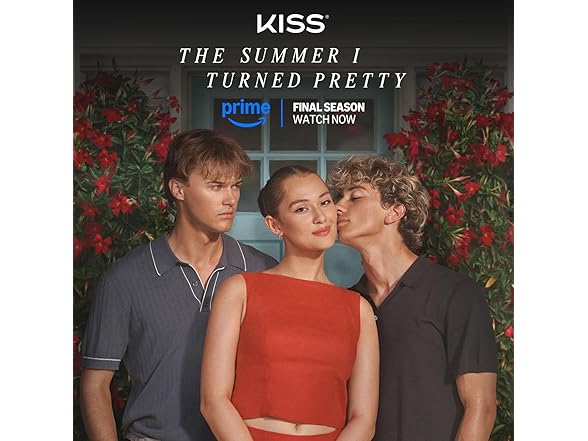 KISS French Tip Press On Nails, ‘Sunlit Days’