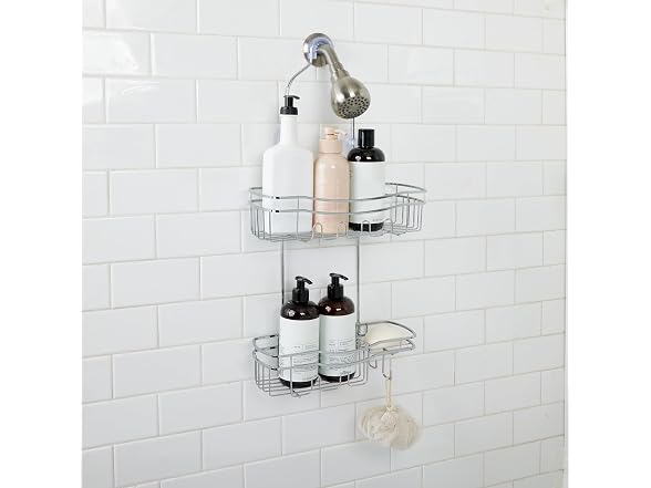 Bath Bliss Ultimate Adhesive Shower Caddy in Chrome