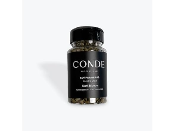 Conde Hair Copper Beads Silicon Lined (Dark Blonde)