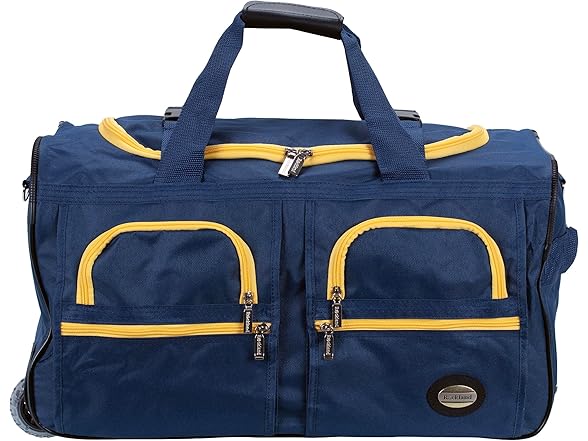 Rockland Rockland Rolling Duffel Bag, Navy, 40-Inch