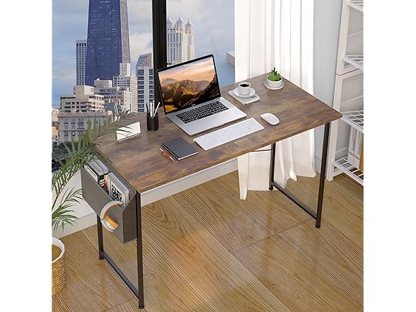 YSSOA Small Space Writing Desk with Headphone Hooks