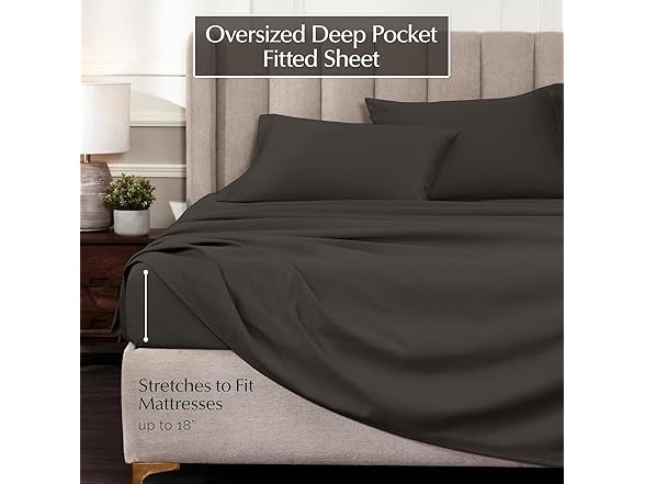 Superior Egyptian Cotton 4 Pc Sheet Set, Luxury 1000TC