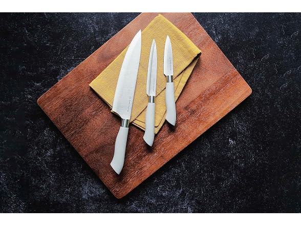 Eco-Friendly 3Pc Kitchen Knife Set w/ Sheaths