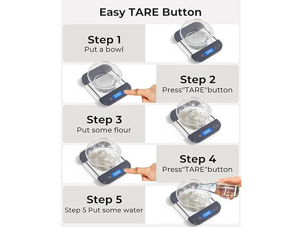 AZC Rechargeable Food Scale Digital