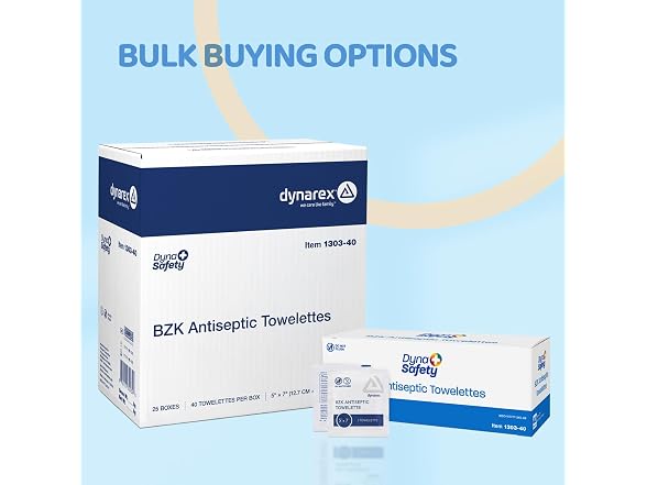 Dynarex DynaSafety BZK Antiseptic Towelettes