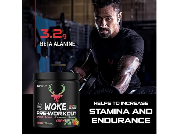 Bucked Up Woke HIGH STIM Pre Workout Best Tasting