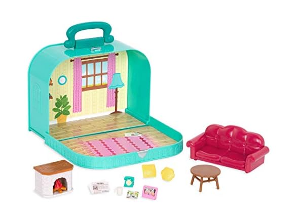 Li’l Woodzeez Living Room Playset