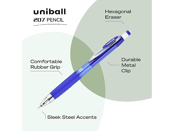 Uni-Ball Uniball 207 Mechanical Pencils 4 Pack