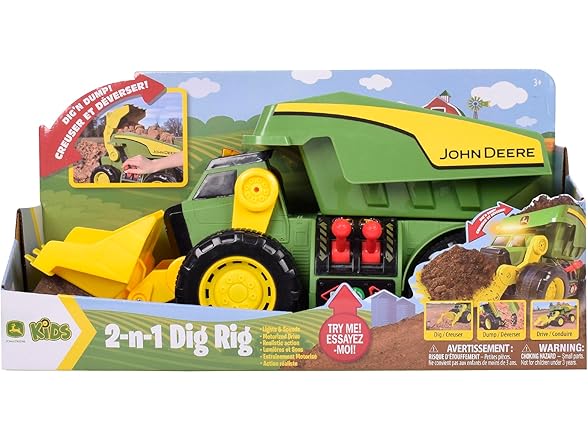 John Deere 18" Motorized Dig Rig Toy