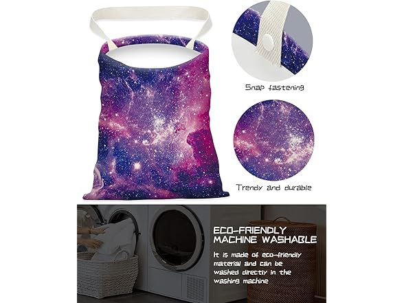 Car Trash Can Seat Back Purple Galaxy