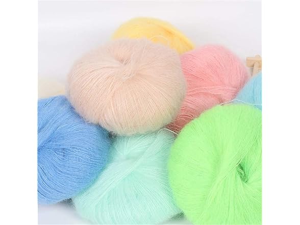 10pcs 250g 8.1oz Soild Color Angola Amorous