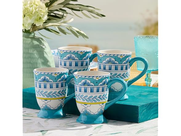 Porto 18oz Ceramic MUGS, SET of 4 