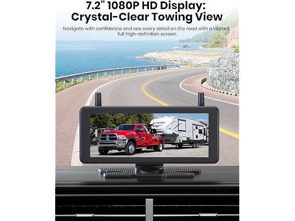 AUTO-VOX 7.2" Wireless Backup Camera