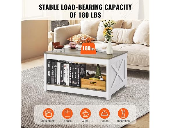 31.5" Square Farmhouse Coffee Table