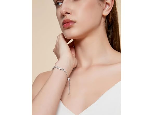 KRKC&CO NS612038 Moissanite Tennis Bracelet